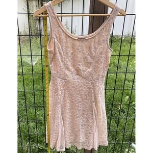 LILY ROSE DRESS PINK STICK & SYLVER SIZE L